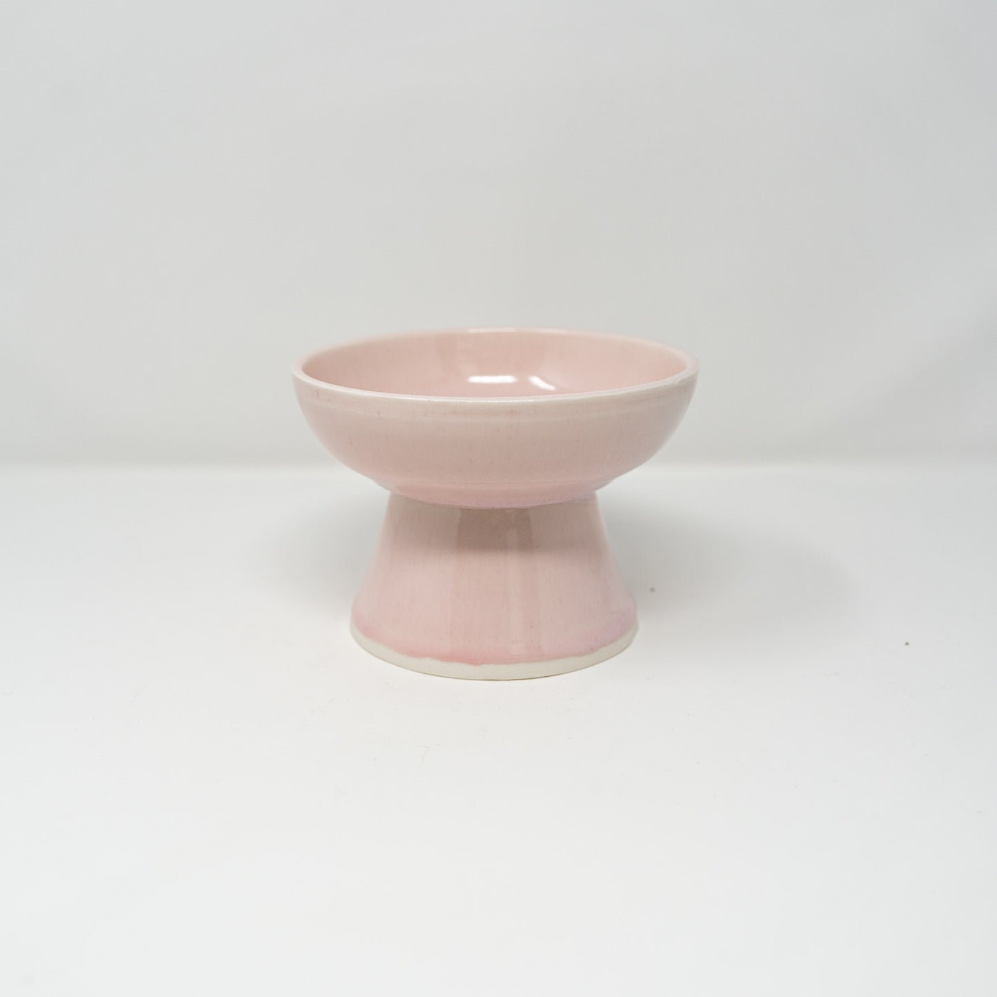 Pink pedestal bowl