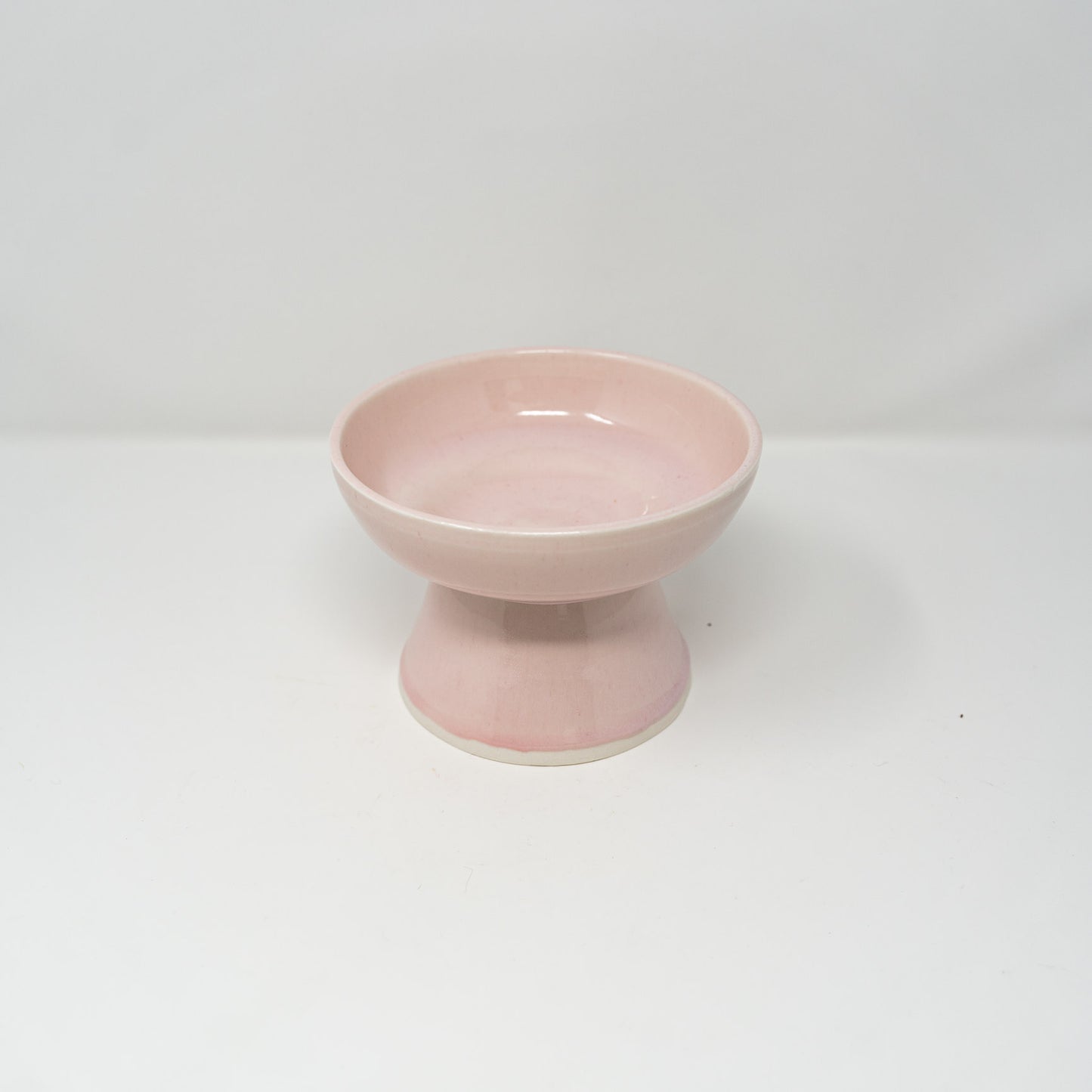 Pink pedestal bowl