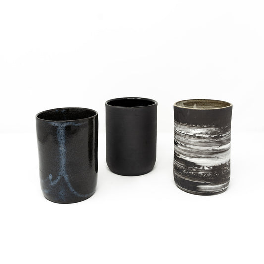 Obsidian vases