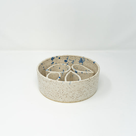 Abstract Slow Feeder Dog Bowl